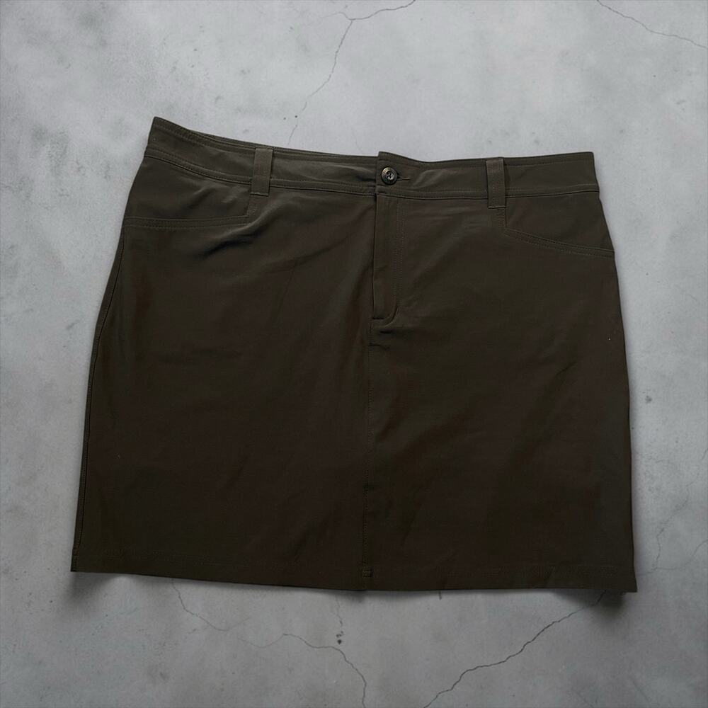 Eddie Bauer Adventurer 2.0 Skort Black Active Hiking Golf Skirt Shorts Size 16